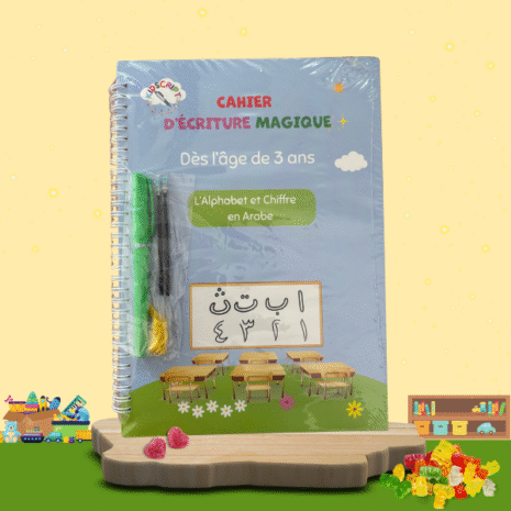 🌙 KidScript – Cahier Magique Alphabet Arabe & Chiffres Orientaux ✍️📖