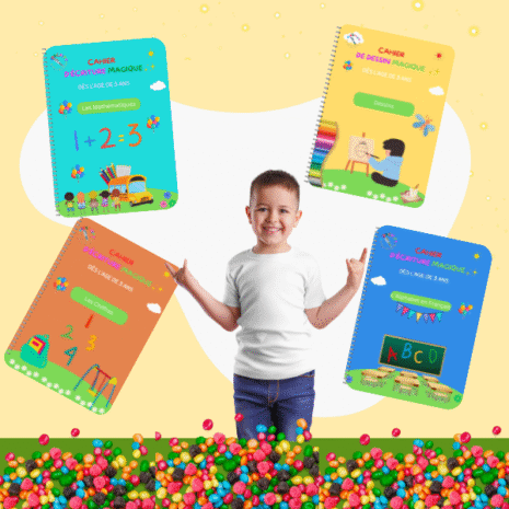 ✨ KidScript – Pack de 4 Cahiers Magiques Réutilisables ✨